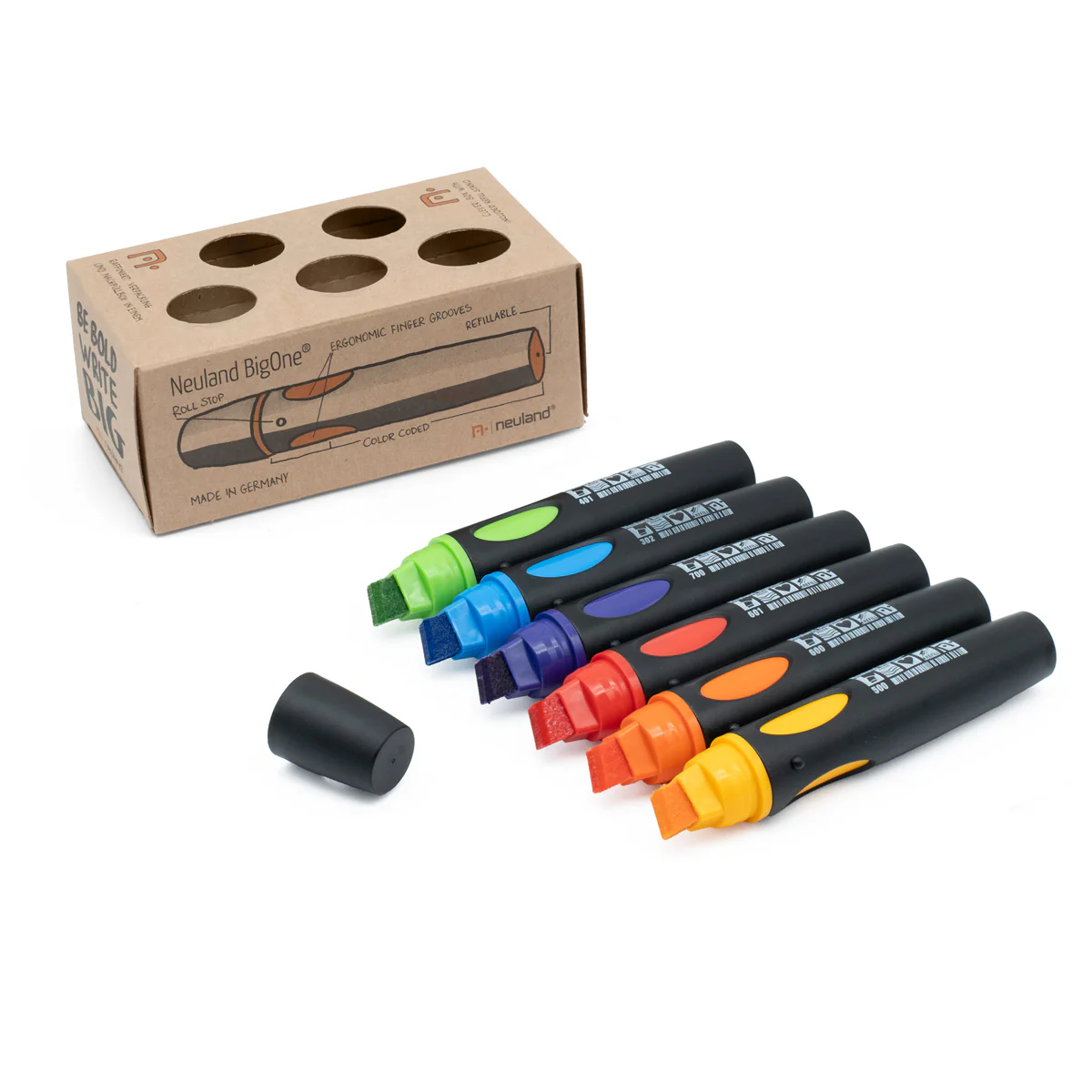 Neuland BigOne® Keilspitze 6-12 mm Sixpack No. 29 Rainbow