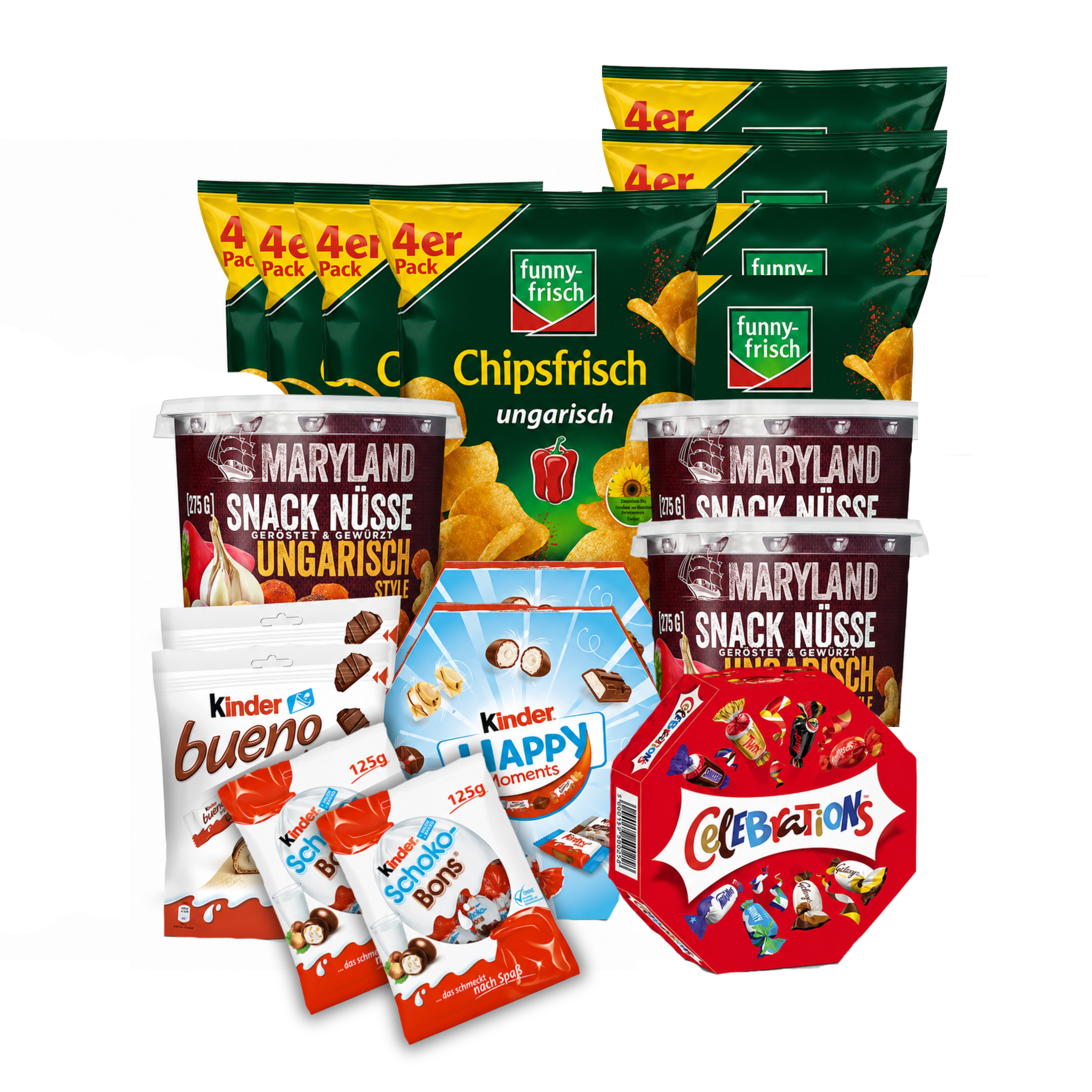 WM Snack Bundle für 10 Personen – „Ungarisch & Süß Team-Mix XL“