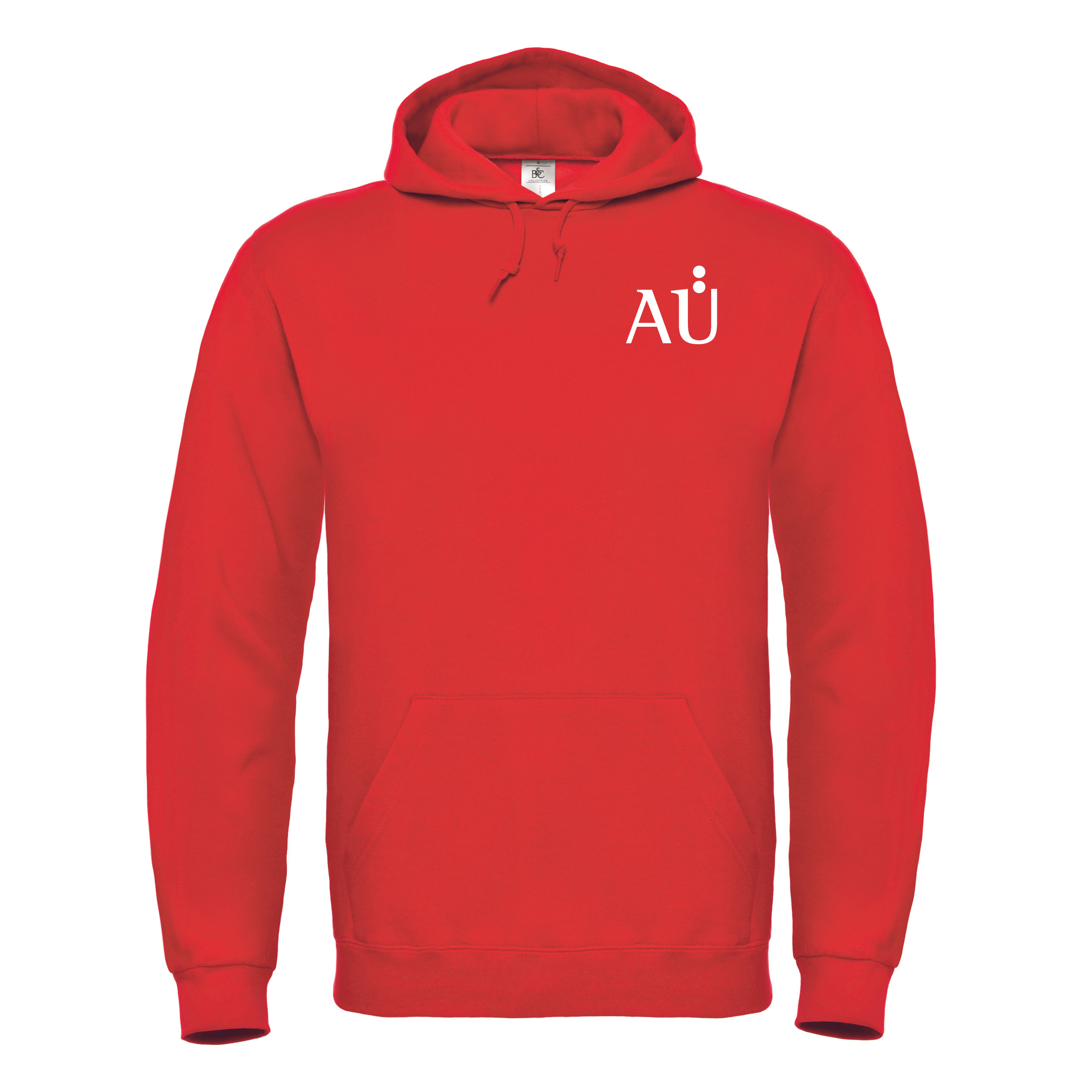 Hoodie Unisex B&C ID.003 Farbe: rot Größe: S inkl. Stick "AÜ"