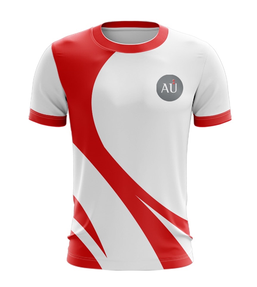 Laufshirt 2-farbig rot/weiß, 100% Polyester - Hier Varianten wählen!