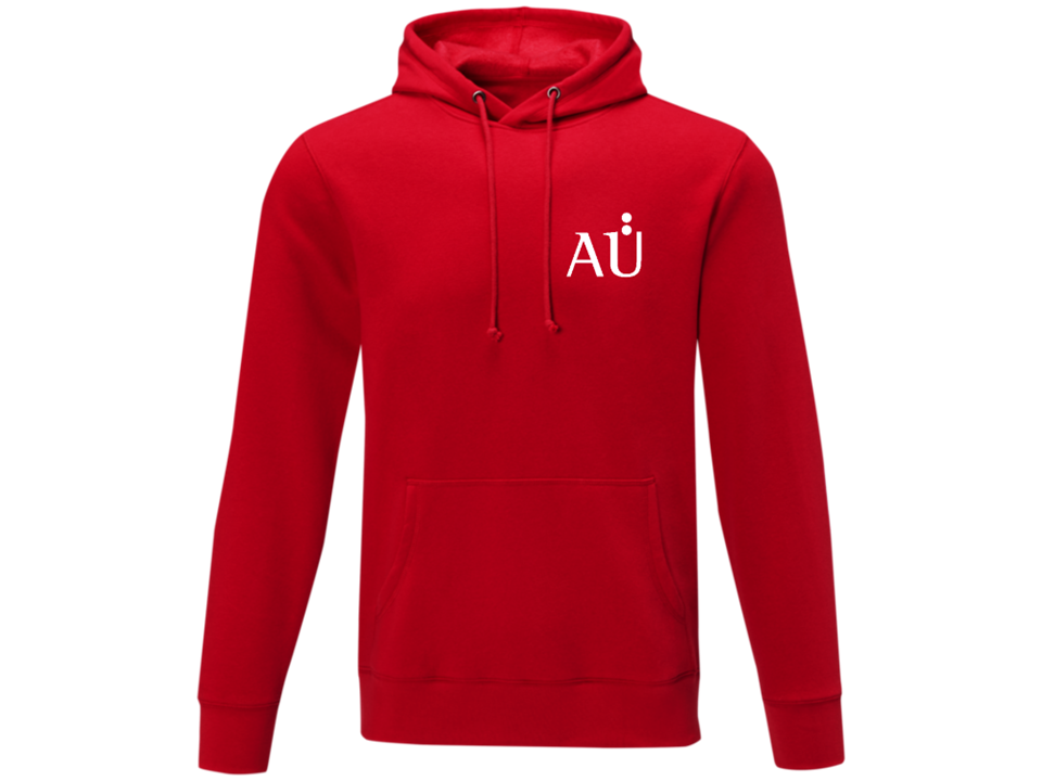 Hoodie Unisex Farbe: rot Größe: M inkl. Stick "AÜ"