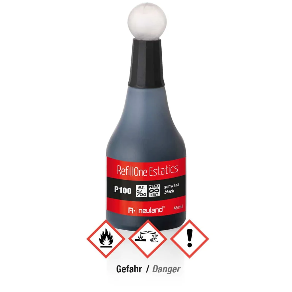 Nachfülltinte RefillOne Estatics P100 schwarz