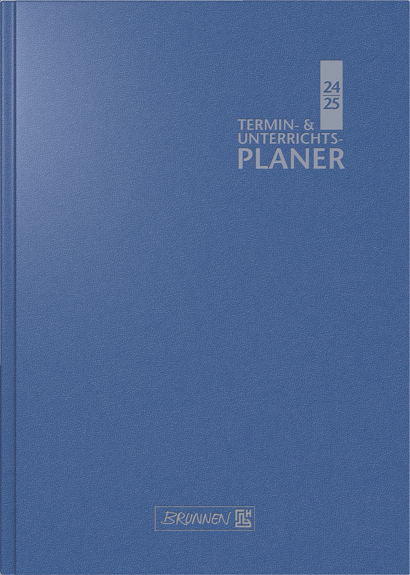 BRUNNEN Termin- & Unterrichtsplaner (2025/2026), 2 Seiten = 1 Woche, A5, 224 Seiten, Baladek-Einband, blau