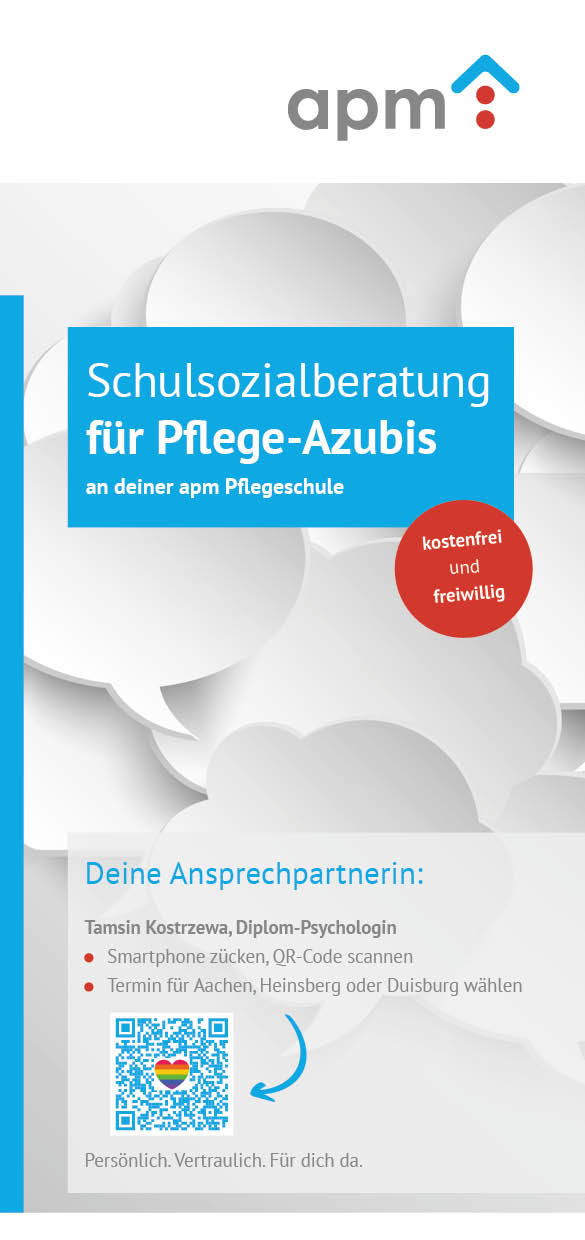 Schulsozialberatung Flyer, Aachen, Heinsberg und Duisburg 