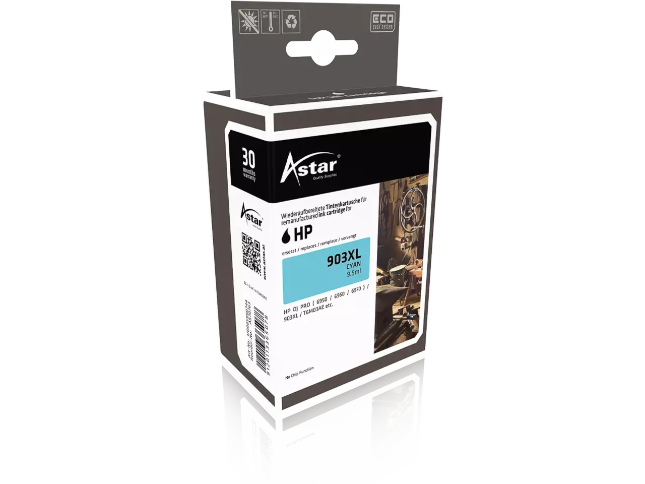 Astar Tintenpatrone AS70763 kompatibel mit HP 903XL cyan 9,5ml ca. 825 Seiten