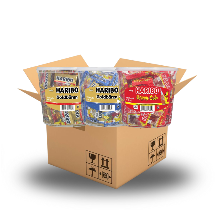 Haribo Fruchtgummi 9kg - 3er Bundle