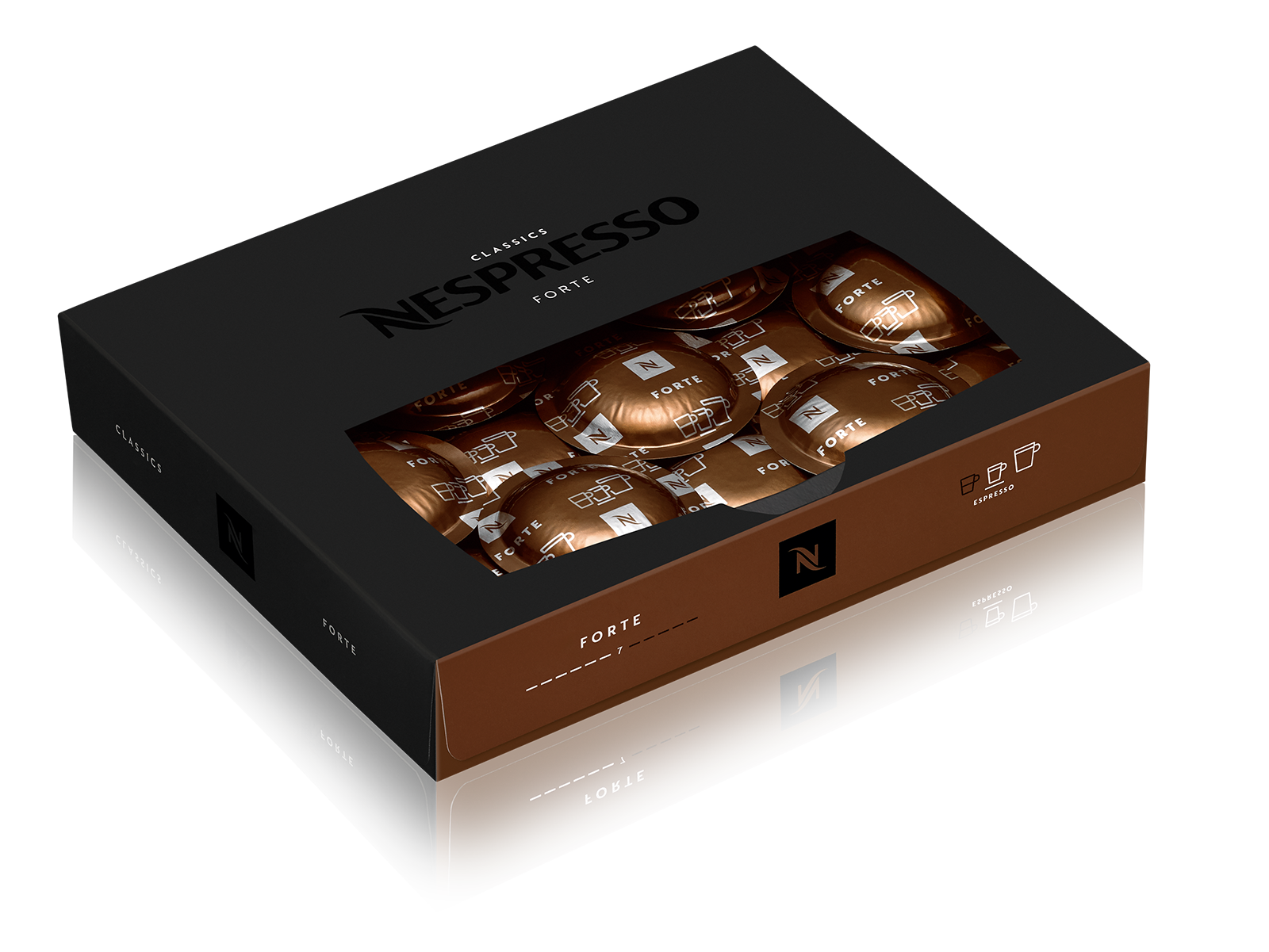 Kaffeekapseln Nespresso Forte