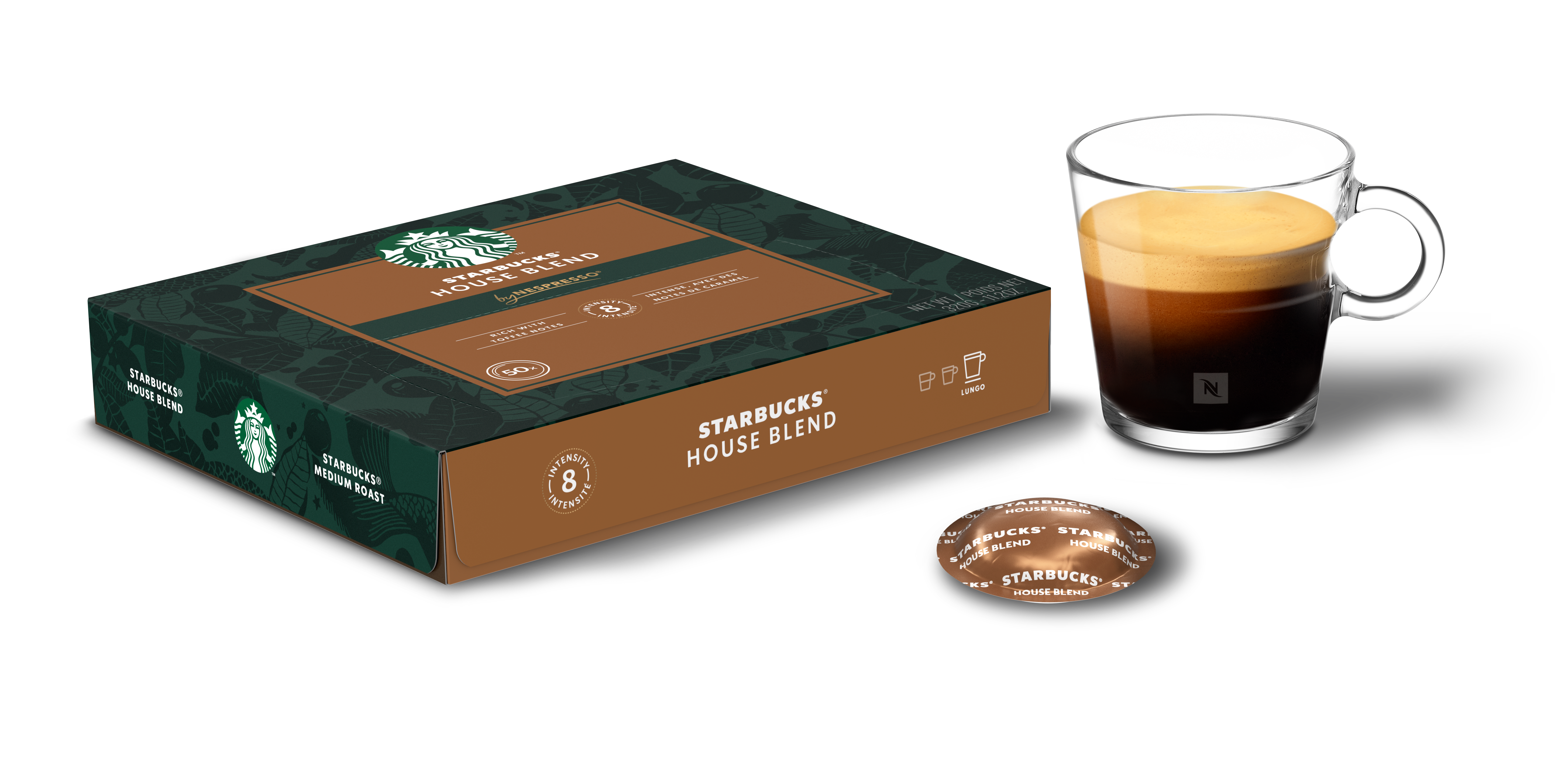 Kaffeekapseln Nespresso Starbucks House Blend