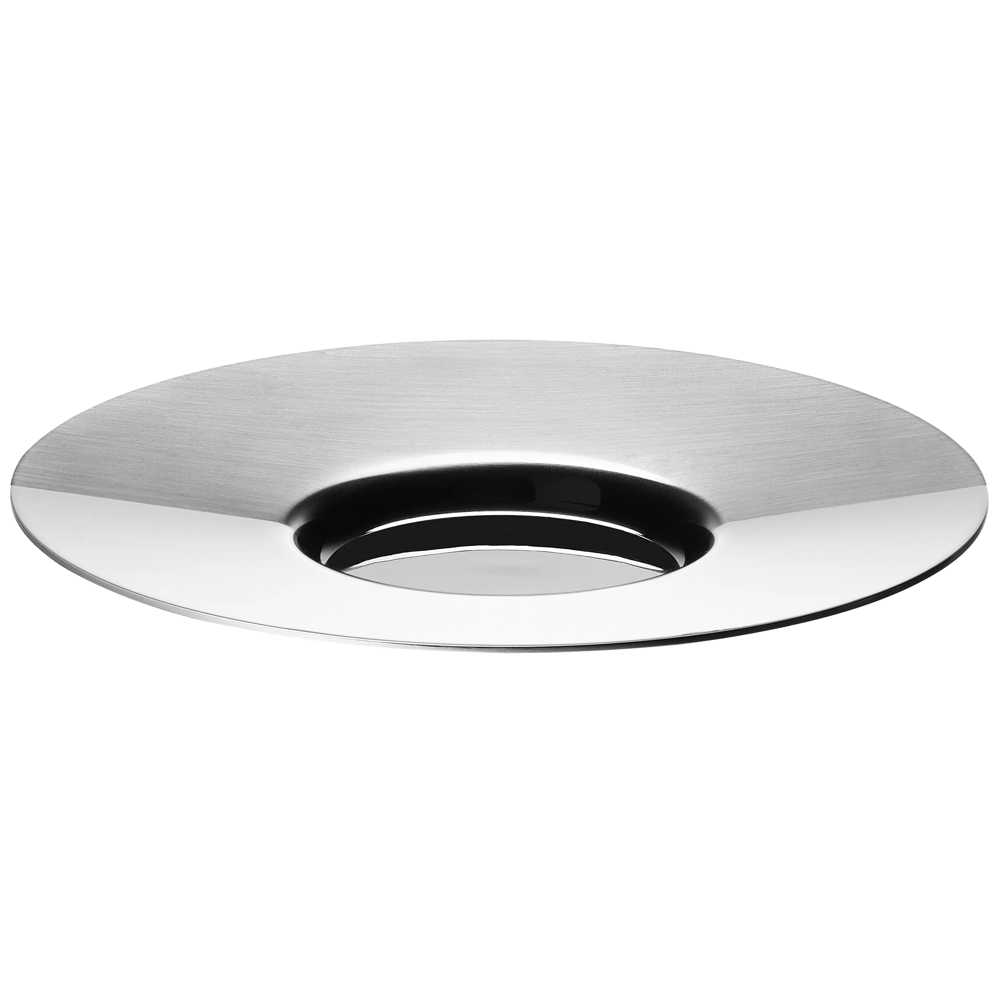 Lungo Untertassen – Edelstahl (12 Stück)