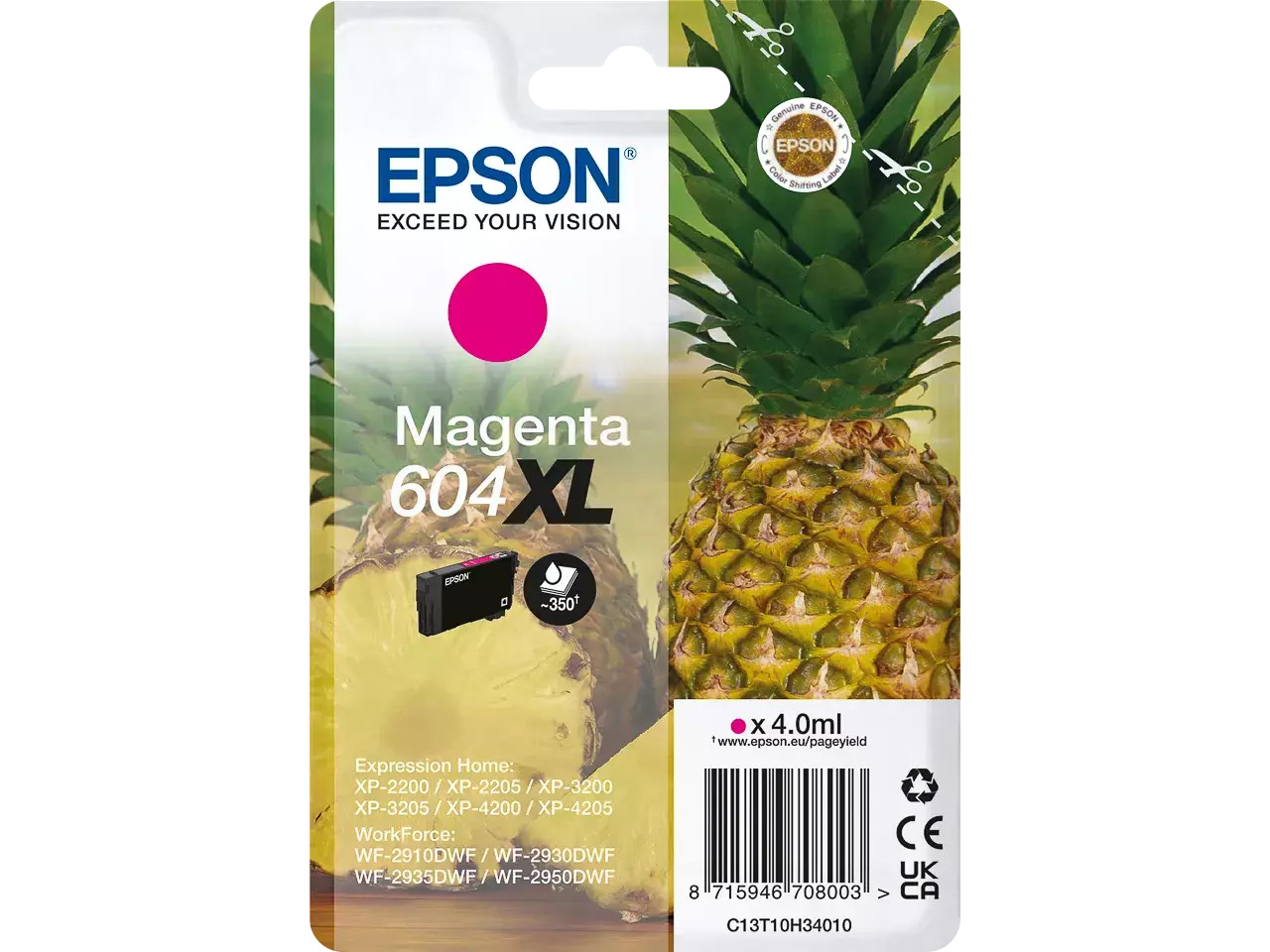 Epson Tintenpatrone 604XL 4ml magenta ca. 350 Seiten