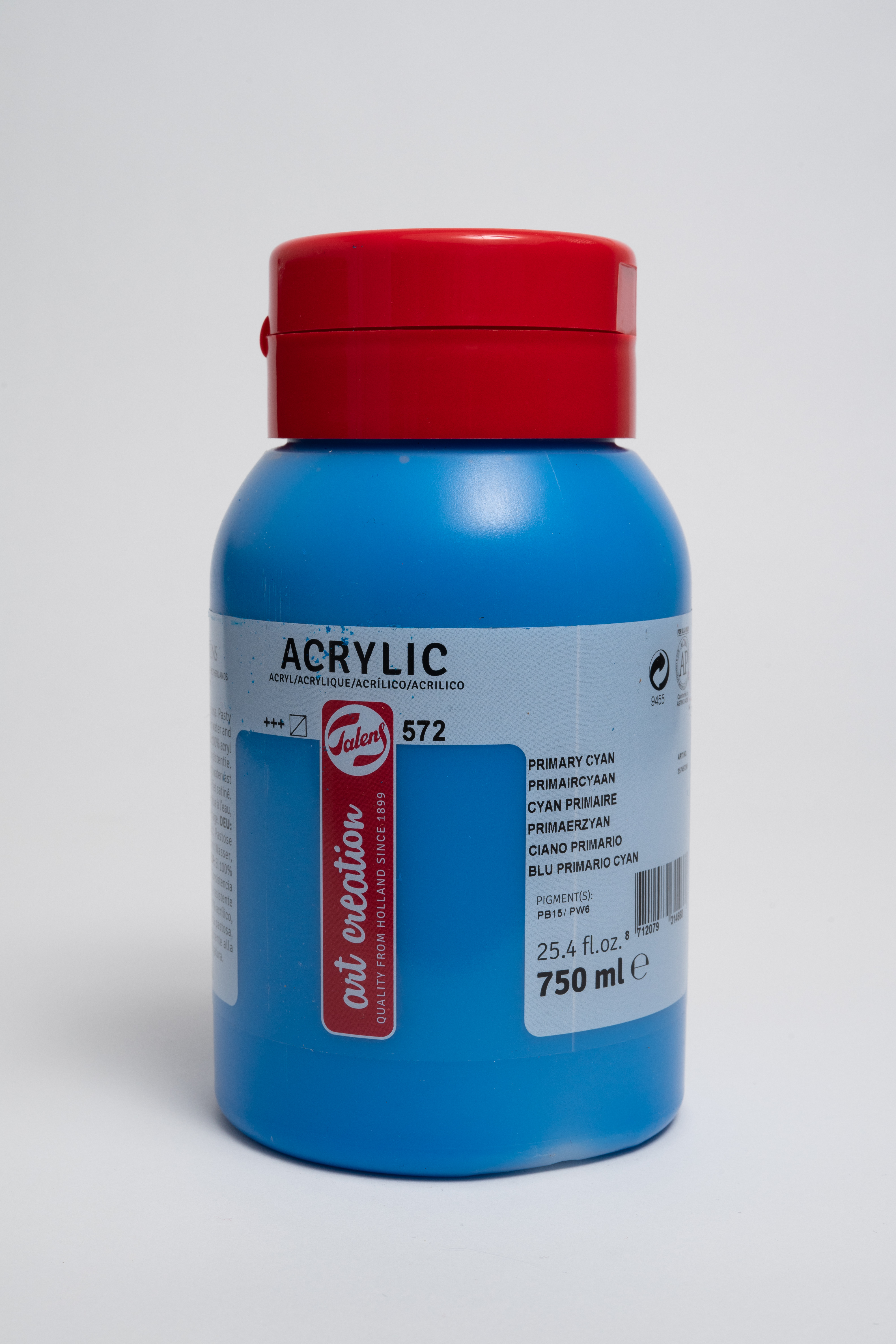 Talens Art Creation Acrylfarbe Flasche 750 ml Primärzyan 572