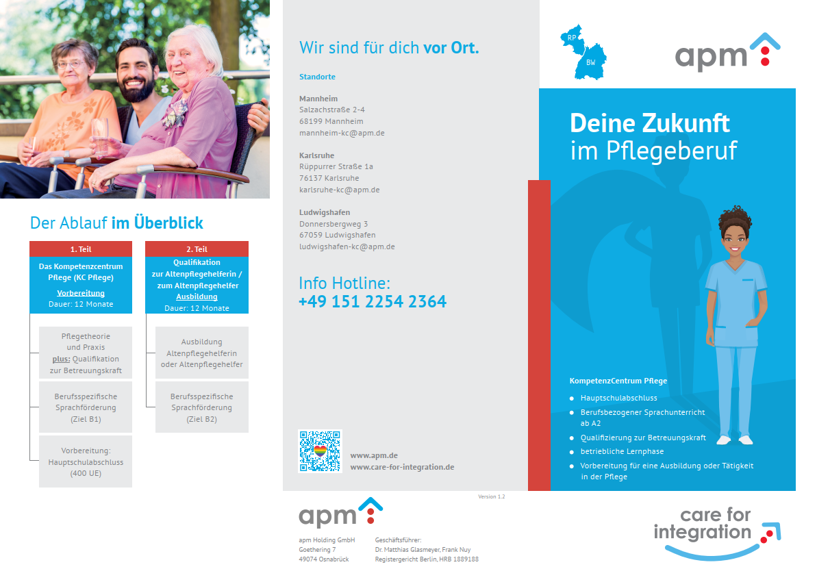 Hier Variante auswählen! Flyer – CFI/ KC/International "Care for Integration -  Süd"