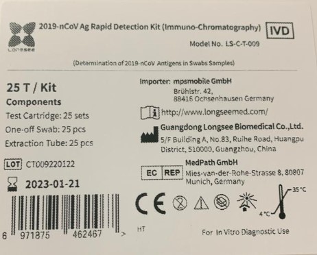 Longsee 2019-nCoV Antigen Rapid Detection