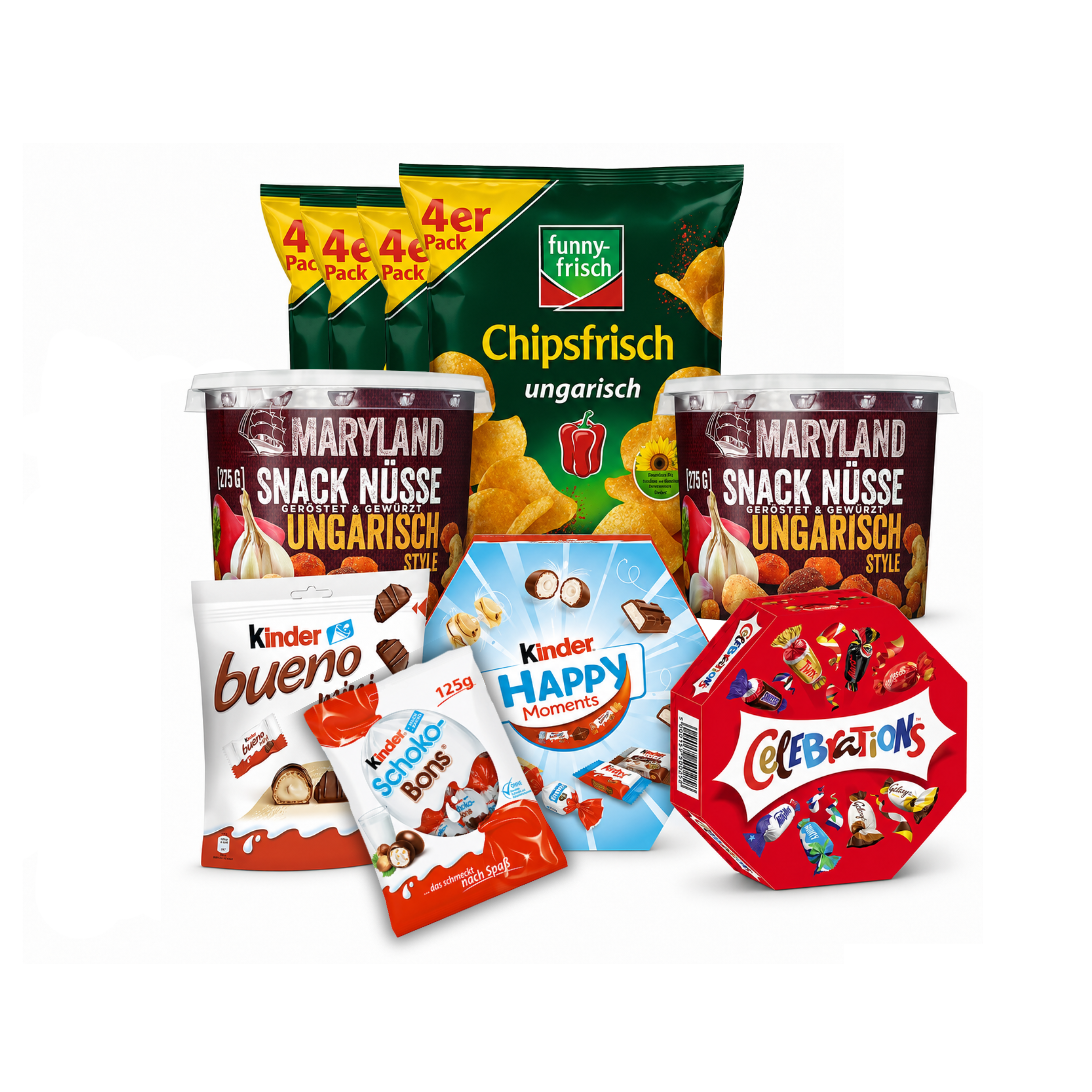 WM Snack Bundle für 5 Personen – „Ungarisch & Süß Team-Mix“