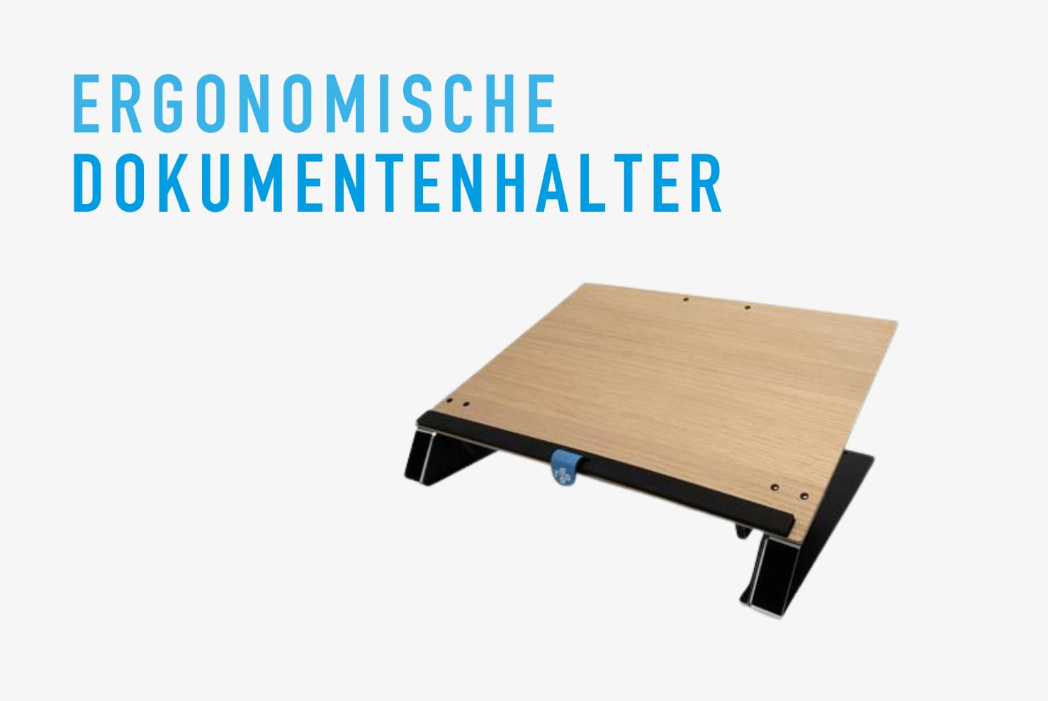 Bild von einem Ergonomische-Dokumentenhalter