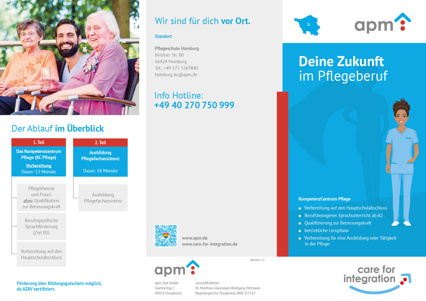 Hier Variante auswählen! Flyer – CFI/ KC/International "Saarland"