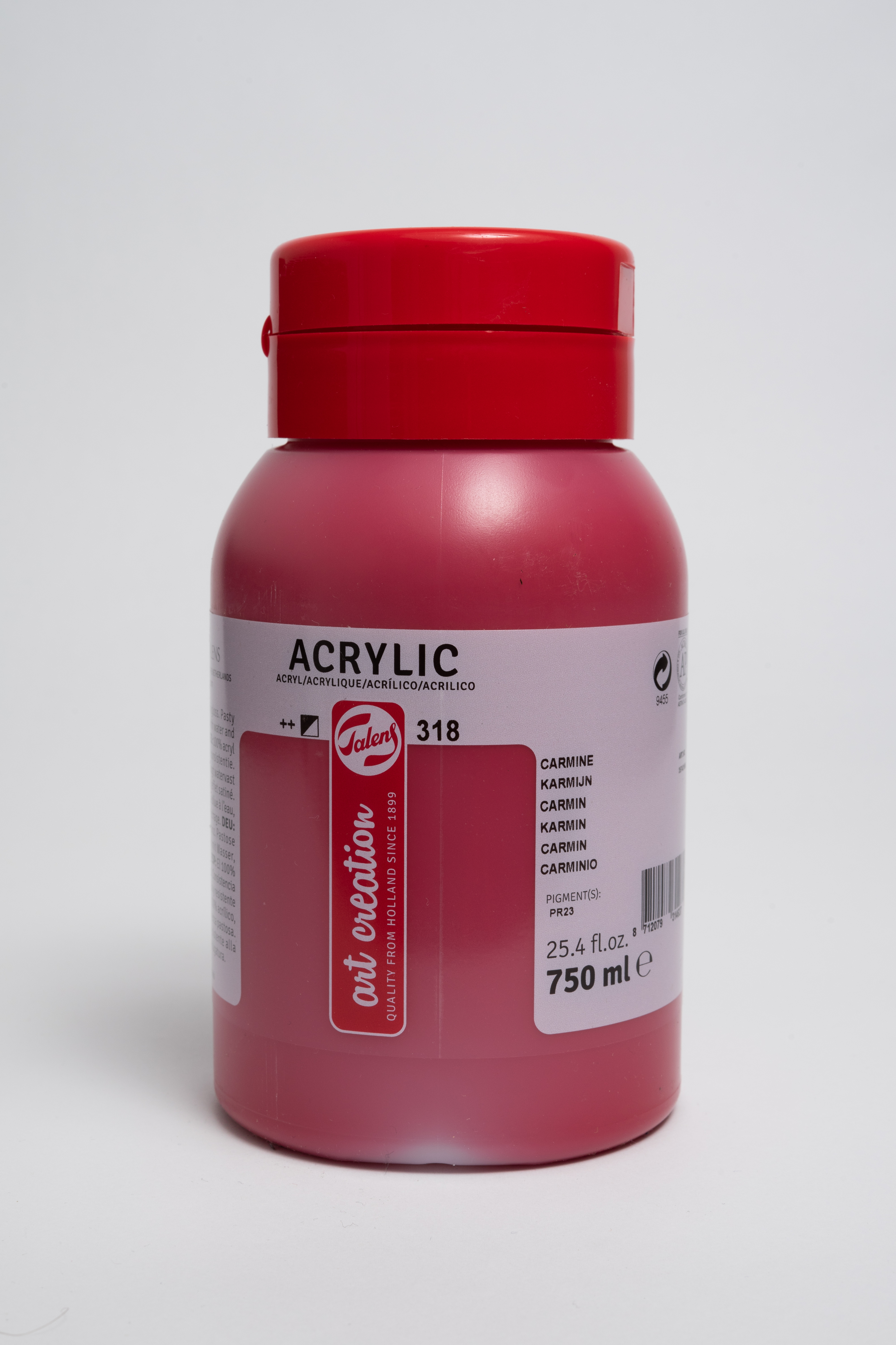 Talens Art Creation Acrylfarbe Flasche 750 ml Karmin 318