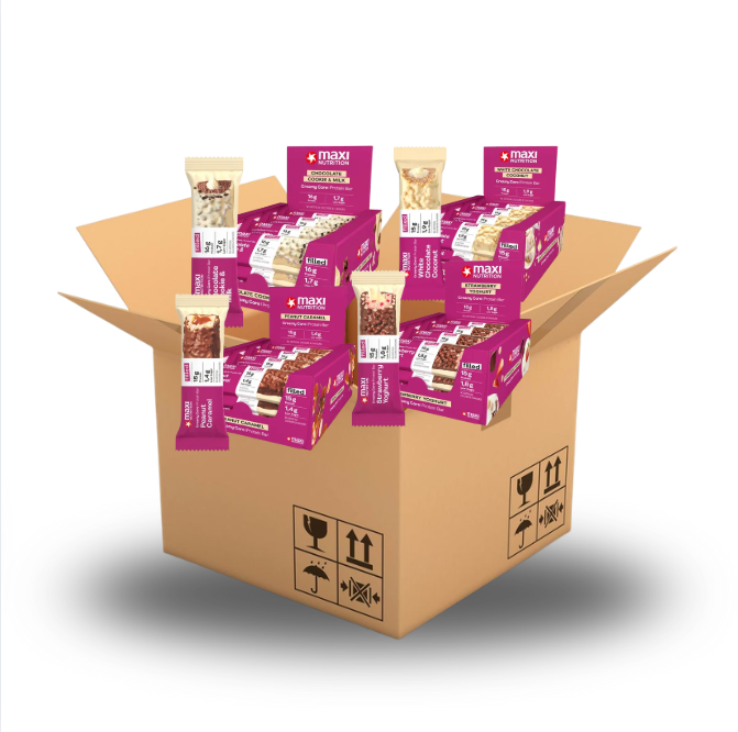 MaxiNutrition Promo Bundel Proteinriegel Creamy Core | 4 Sorten