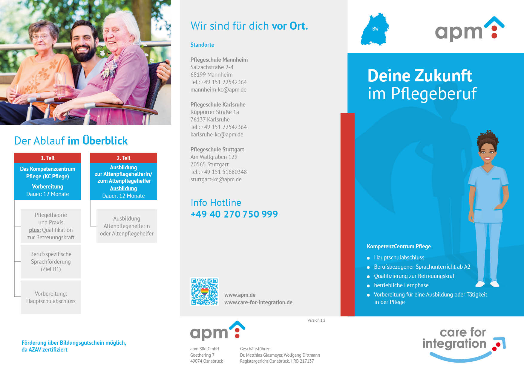 Hier Variante auswählen! Flyer – CFI/ KC/International "Baden-Württemberg"