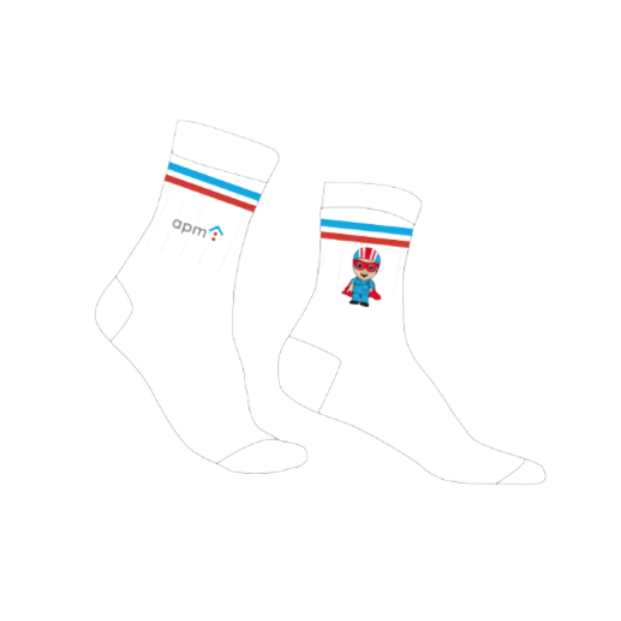 Socken (Gr. 39-42, oder Gr. 43-46) (bitte tragen Sie im Warenkorb "beim internen Verwendungszweck" die Größe ein)