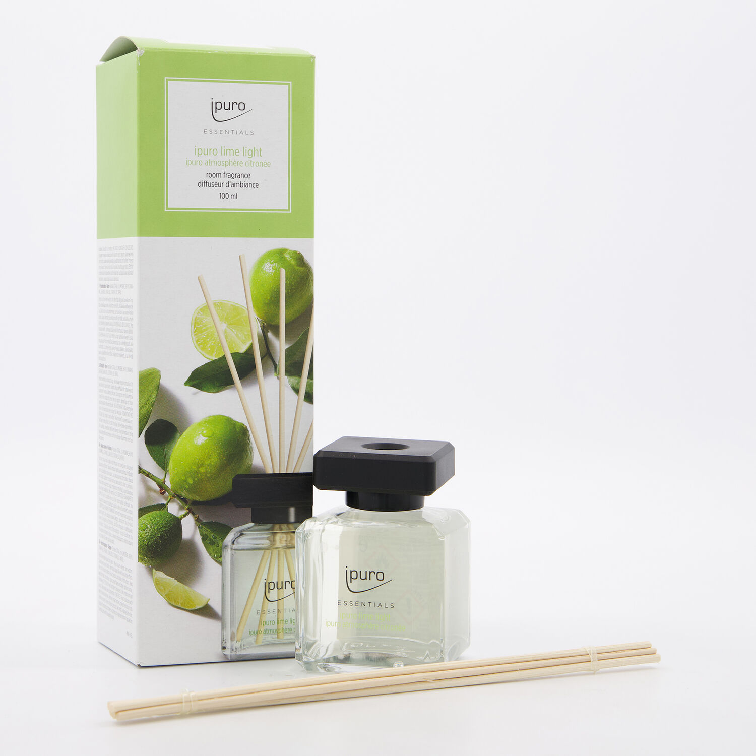 ipuro ESSENTIALS Raumduft lime light, 1er Pack (1 x 100ml)