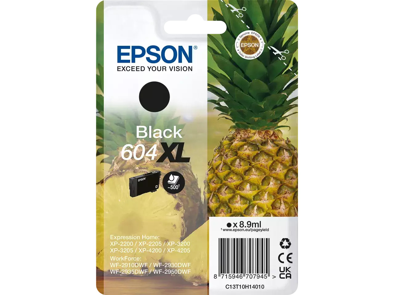 Epson Tintenpatrone 604XL 8.9ml black ca. 500 Seiten